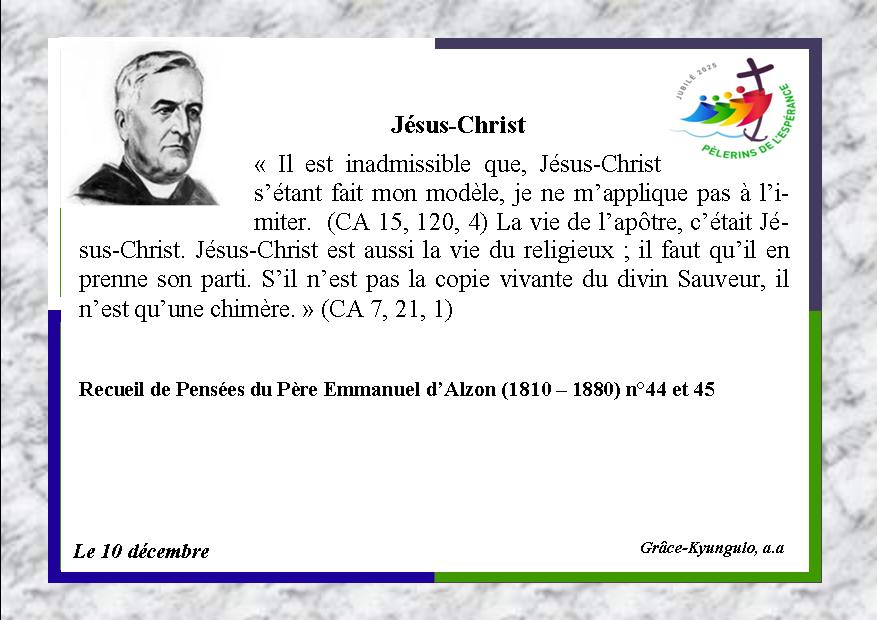 La pensée du jour (10 Décembre 2025)